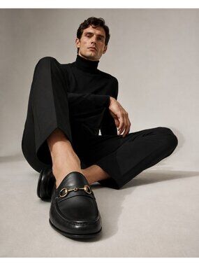 Carmina Shoemaker 80746 XIM Black Horsebit Loafers UK 11.5/US 12.5